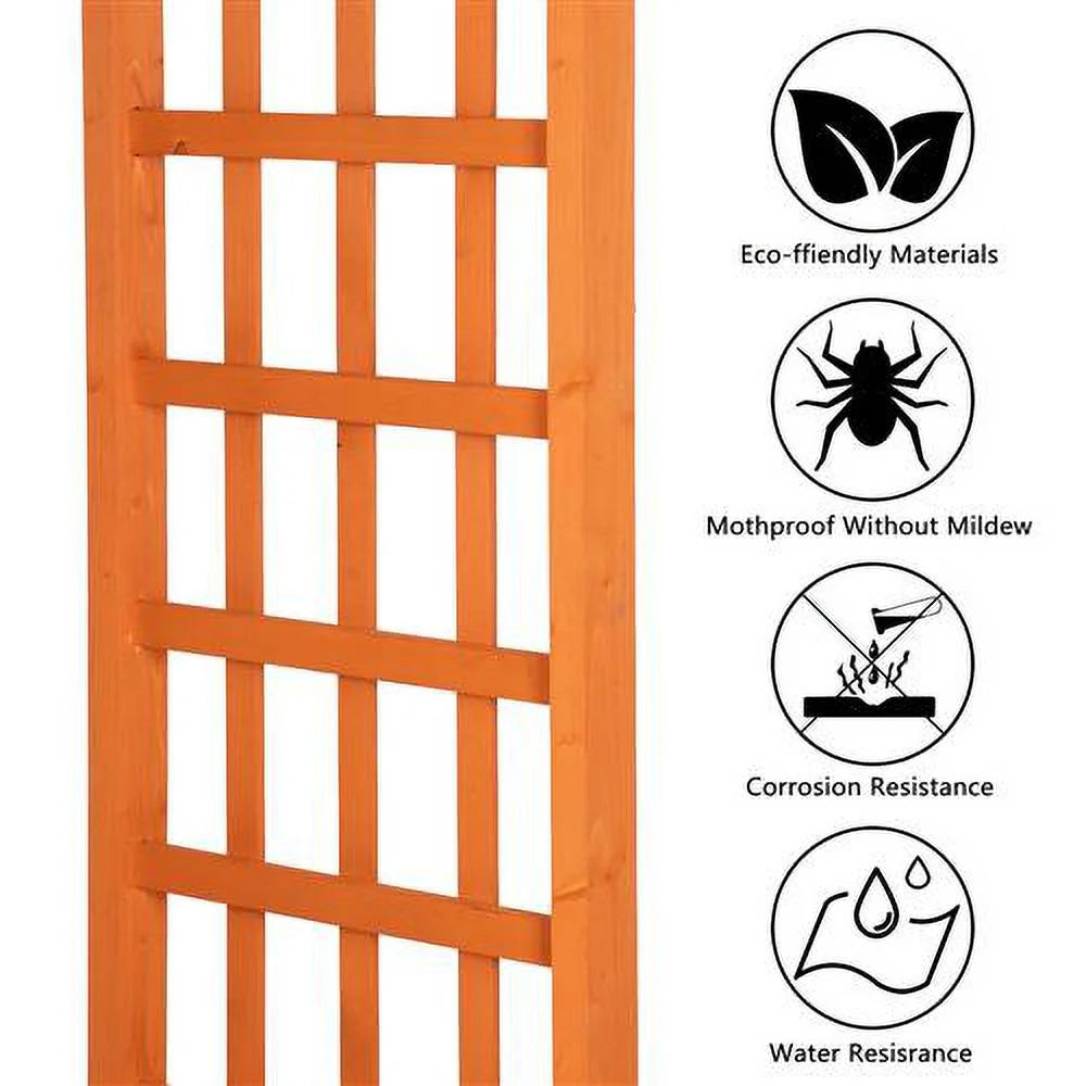 Zimtown Outdoor Wooden Garden Arbor for Climbing Plants 85"H
