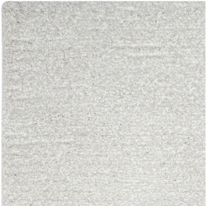 SAFAVIEH Ultimate Atanas Solid Plush Polyester Shag Area Rug, Silver, 4' x 6'