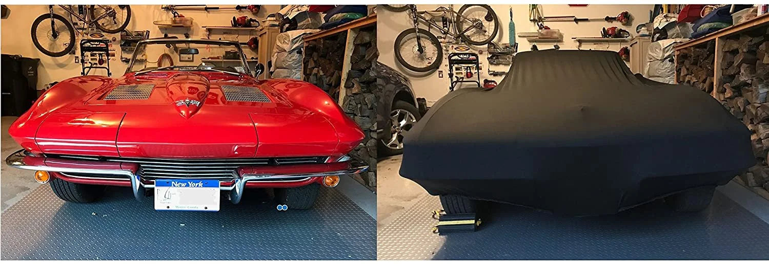 Indoor Car Cover Compatible with BMW 02 Series 1602, 1802, 2002 1966-1973 - Black Satin - Ultra Soft Indoor Material - Guaranteed Includes Storage Bag