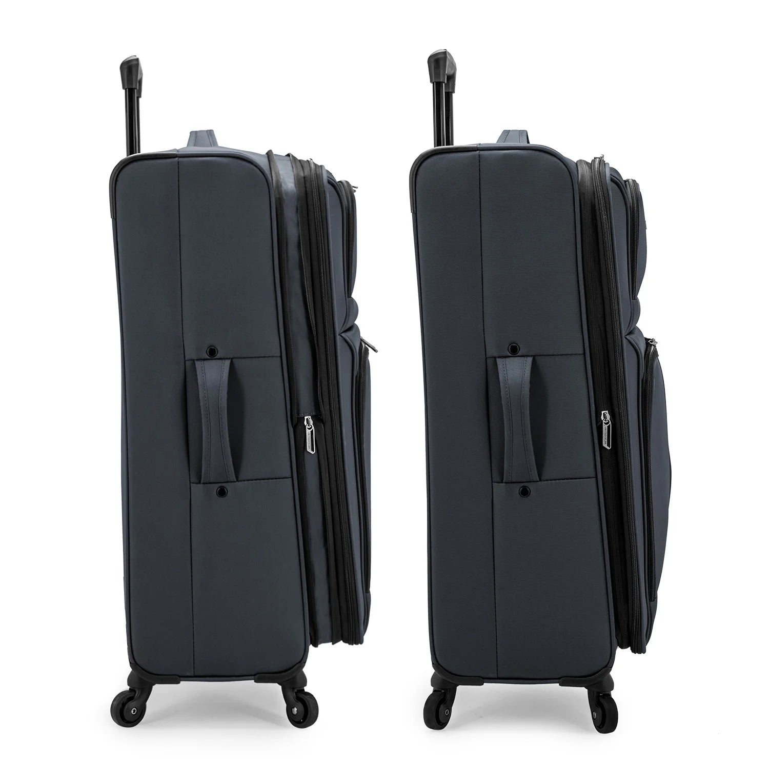 U.S. Traveler Anzio Softside Expandable Spinner Luggage, Dark Grey, 30" Checked Large
