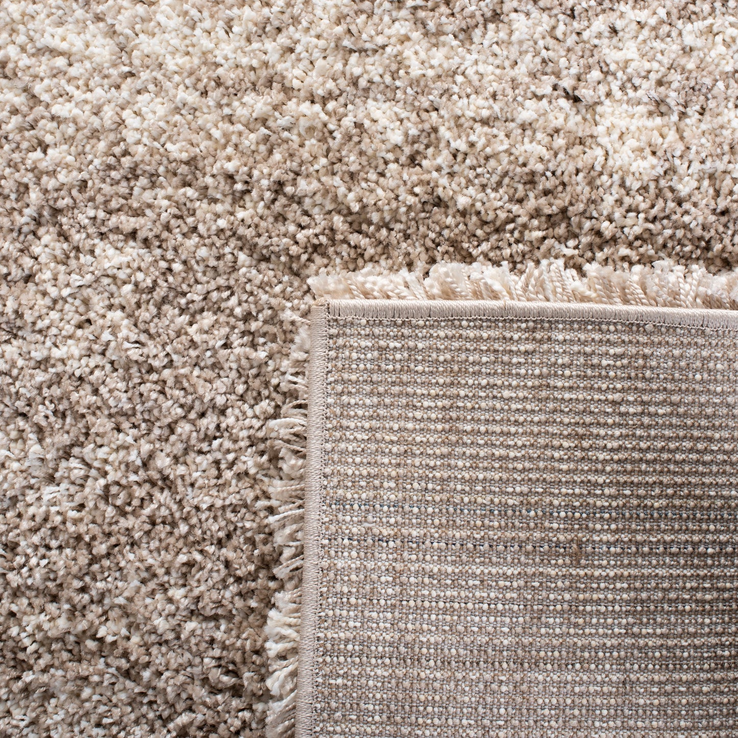 SAFAVIEH Hudson Shag Jacinda Abstract Area Rug, Ivory/Beige, 5'3" x 7'6"