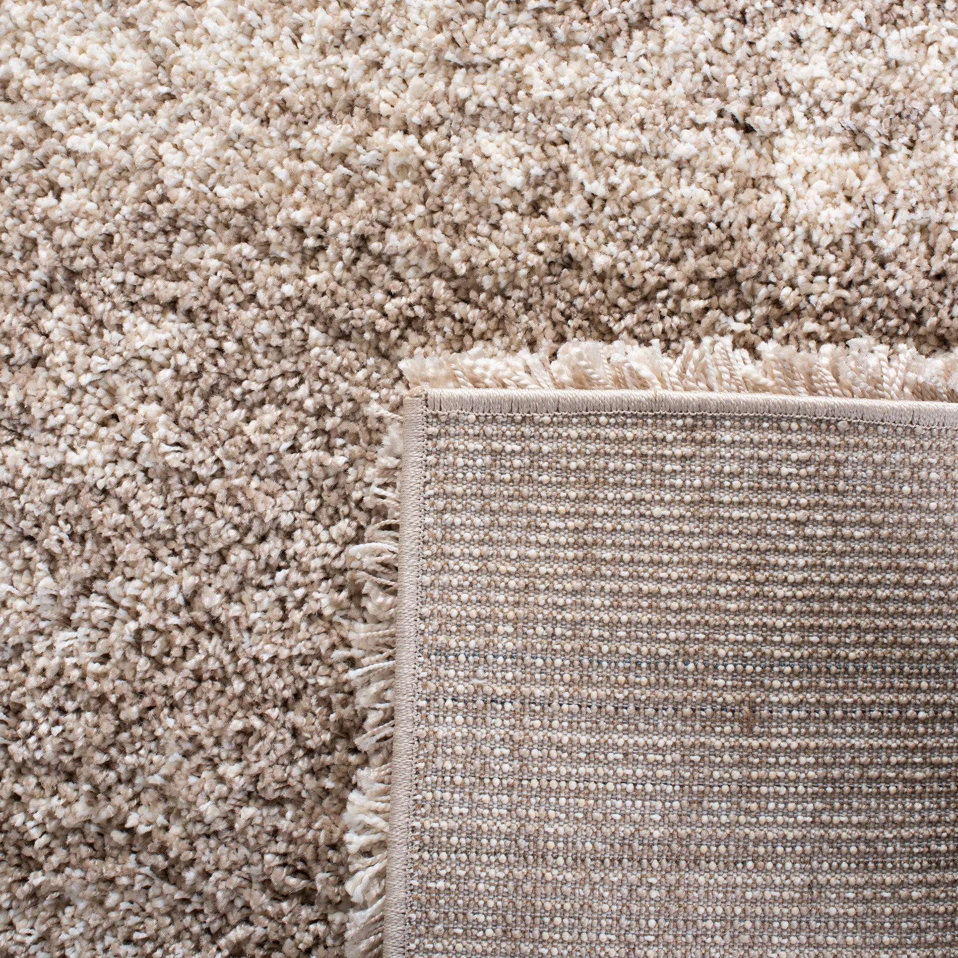 SAFAVIEH Hudson Shag Jacinda Abstract Area Rug, Ivory/Beige, 5'3" x 7'6"