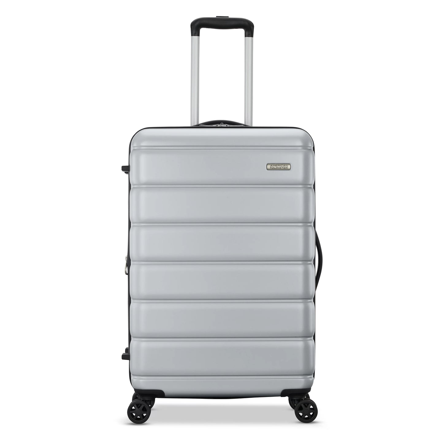 American Tourister Roll Out 2-Piece Luggage Set with Spinner Wheels (Carry on/Medium Checked) - Silver
