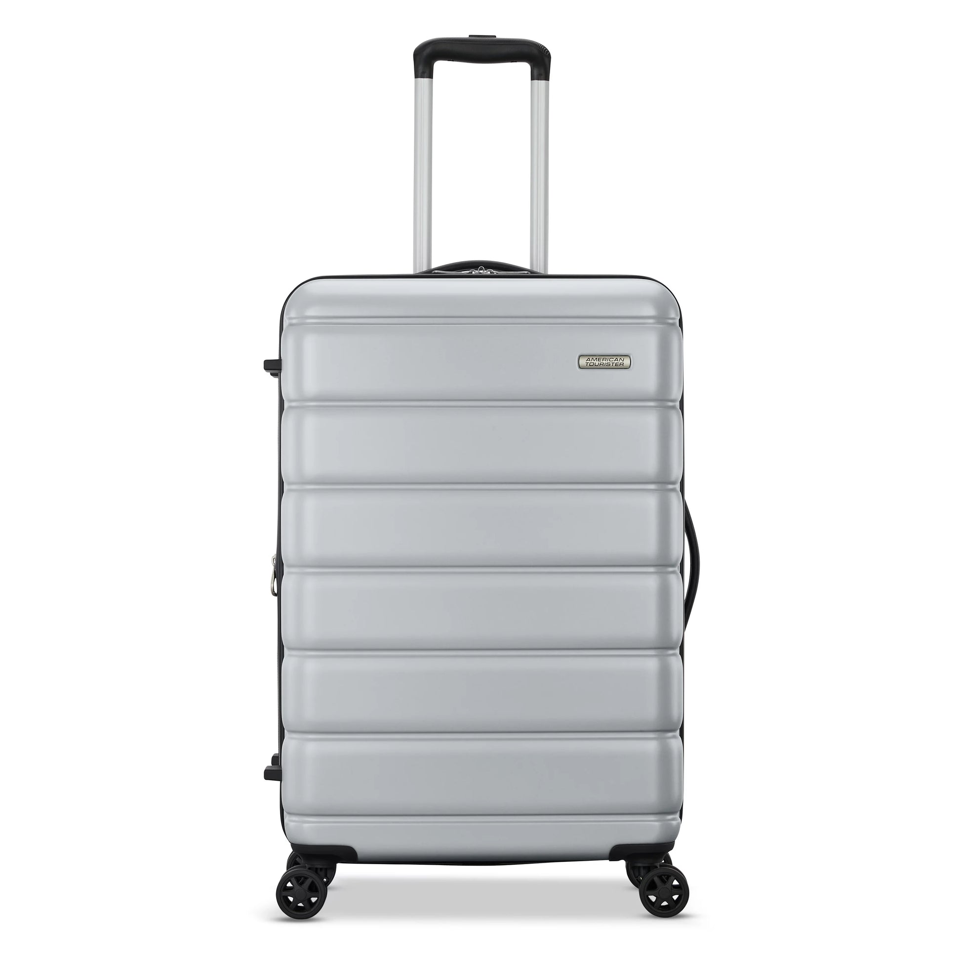 American Tourister Roll Out 2-Piece Luggage Set with Spinner Wheels (Carry on/Medium Checked) - Silver