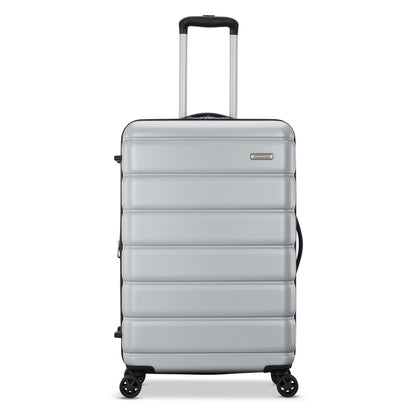 American Tourister Roll Out 2-Piece Luggage Set with Spinner Wheels (Carry on/Medium Checked) - Silver