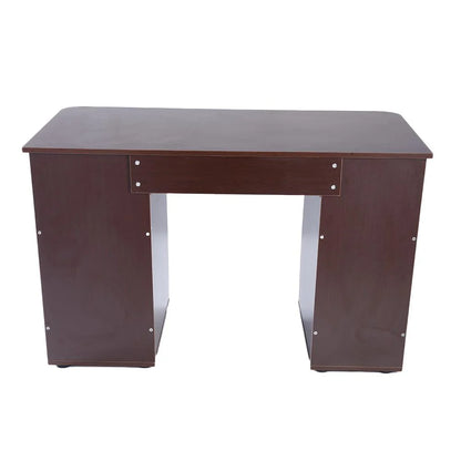Ktaxon Brown Computer PC Desk Home Office Study Writing Table 3 Drawers Bookcase