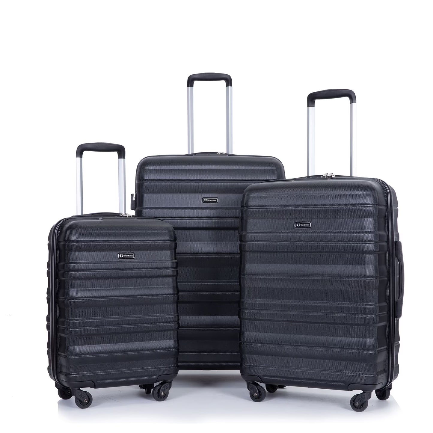 Tripcomp Hardside Luggage Set 3-Piece Set (21/25/29) Lightweight Suitcase 4-Wheeled Suitcase Set(Purple)