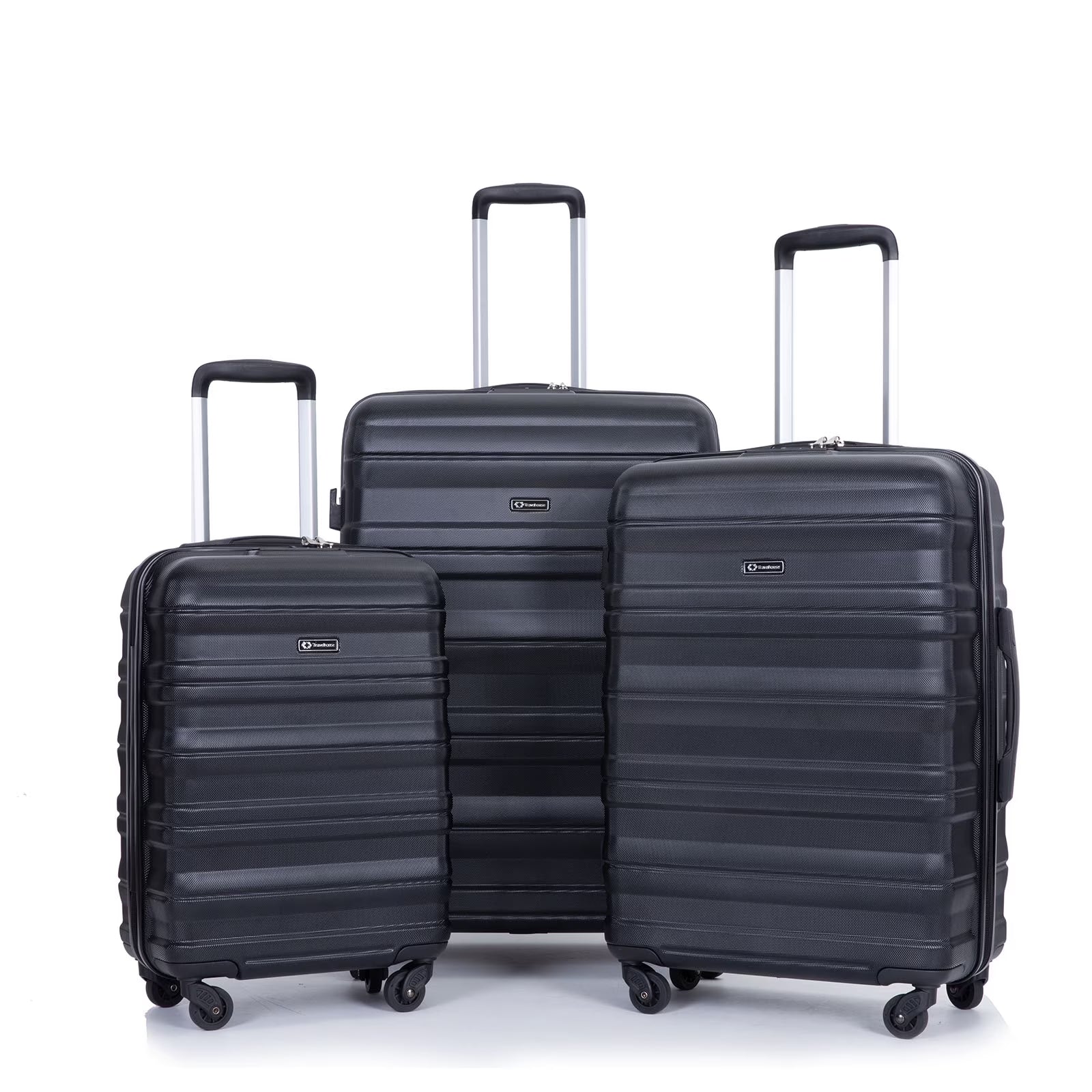 Tripcomp Hardside Luggage Set 3-Piece Set (21/25/29) Lightweight Suitcase 4-Wheeled Suitcase Set(Purple)