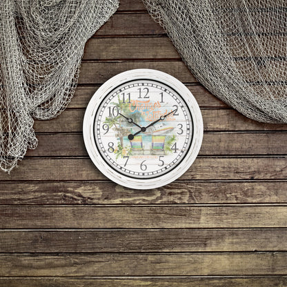 La Crosse Clock 15.75" Margaritaville “Changes in LatitudesIndoor/Outdoor Quartz Wall Clock, 404-3841MV