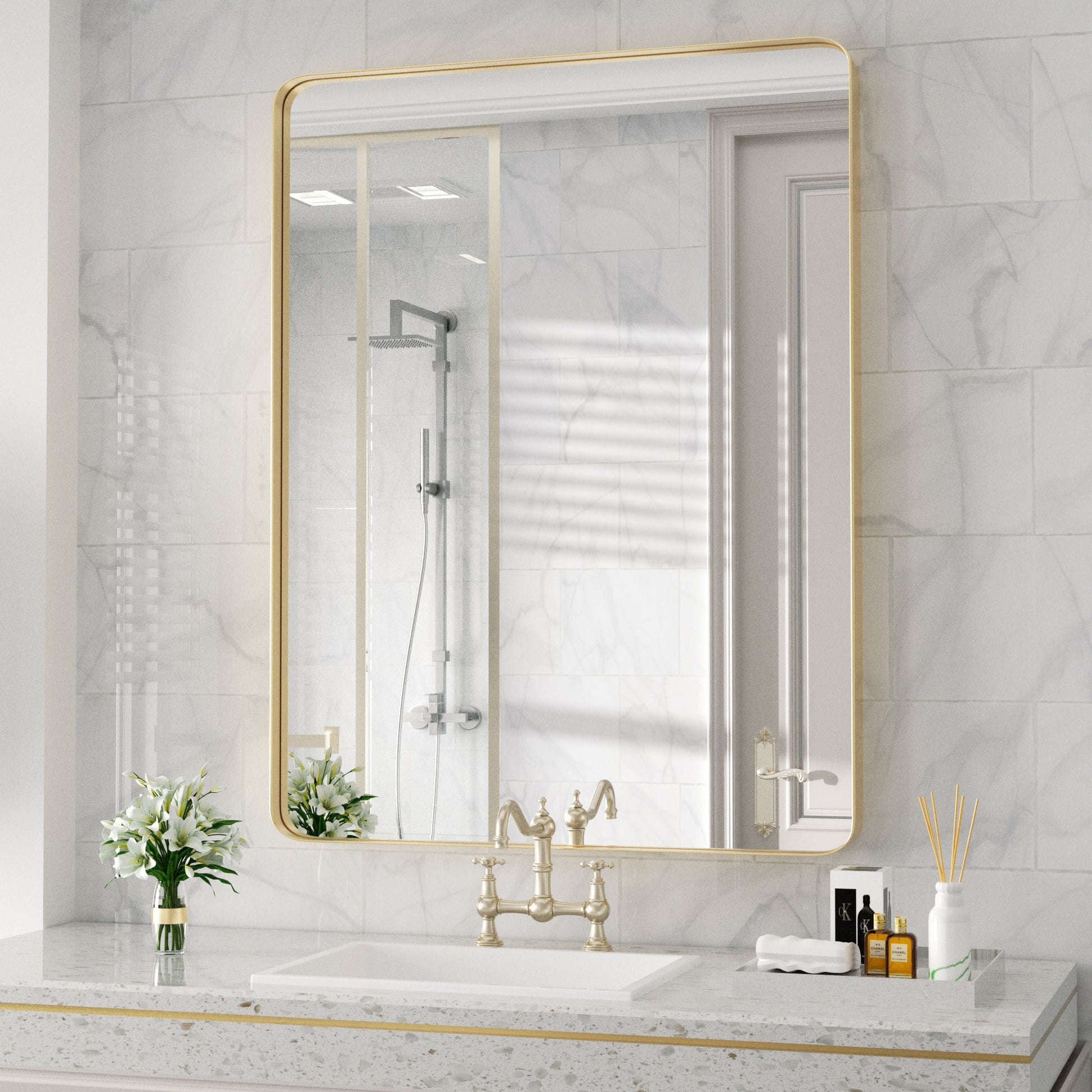 Rectangle Metal Wall Mirror