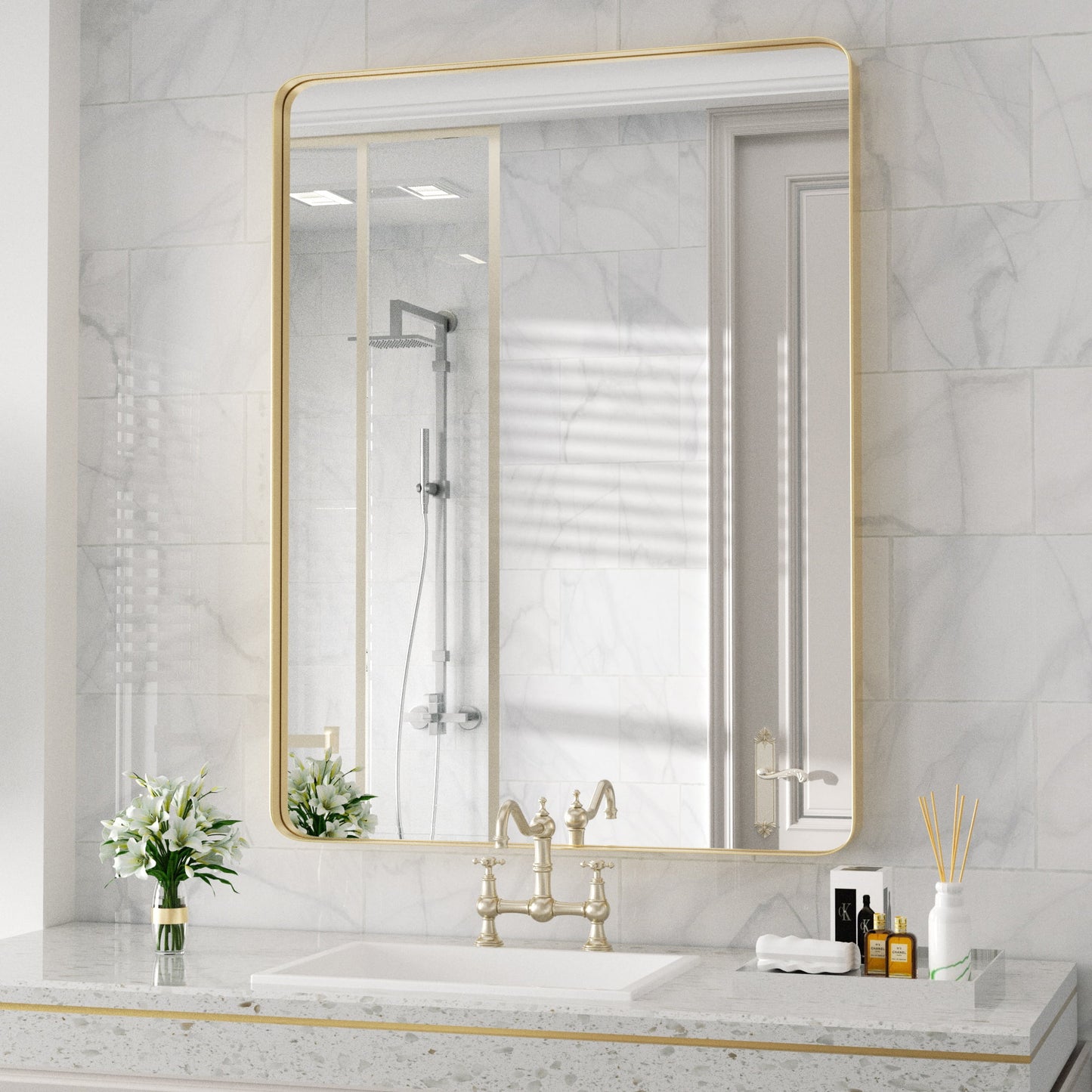 Rectangle Metal Wall Mirror