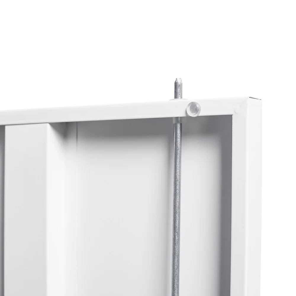 Metal Storage Cabinet, Folding Filing Storage Cabinet with Locking Doors and 2 Adjustable Shelves, Freestanding Steel Storage Cabinet for Home Office School Garage, White