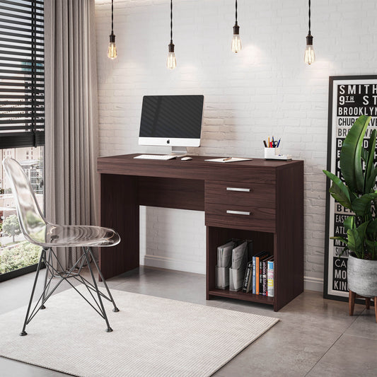 Techni Mobili Home Office Computer Desk with Storage, Espresso