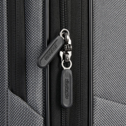 American Tourister Dash XLT Softside Carry On Luggage with Spinner Wheels Single Piece - Black