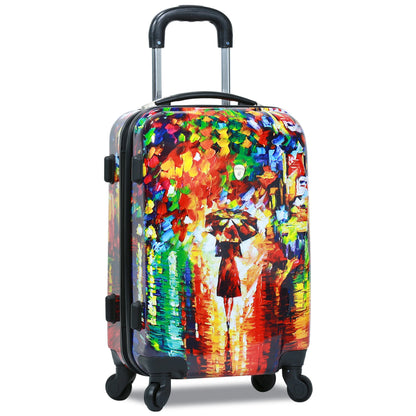 3 Piece Lightweight Hardside Spinner Upright Luggage Set