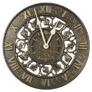 Whitehall Products 01834 Ivy Silhouette Clock - French Bronze