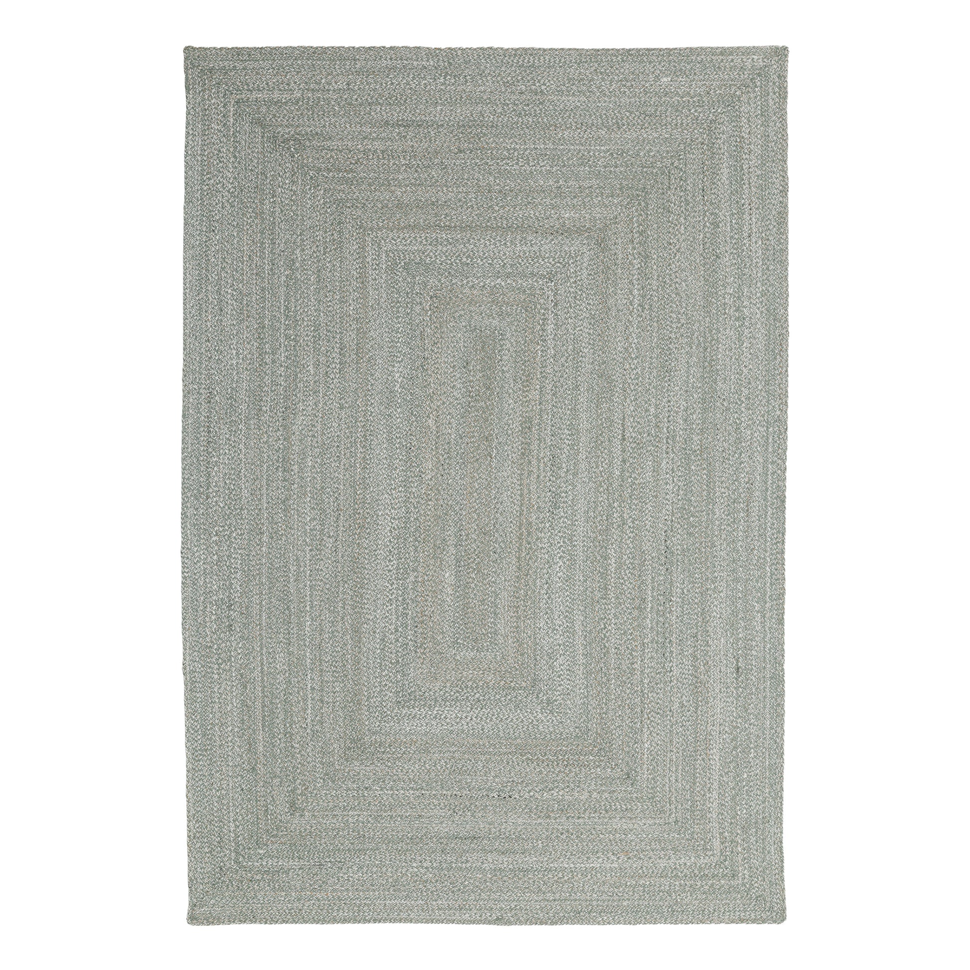 Obeetee Layla Braided Area Rug, Green, 3’ x 5’