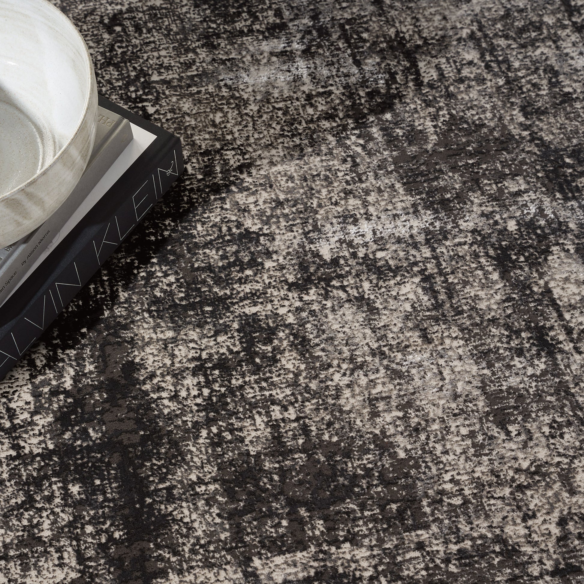 Calvin Klein Luminosity Charcoal Area Rug, 7' 10' x 9' 10'