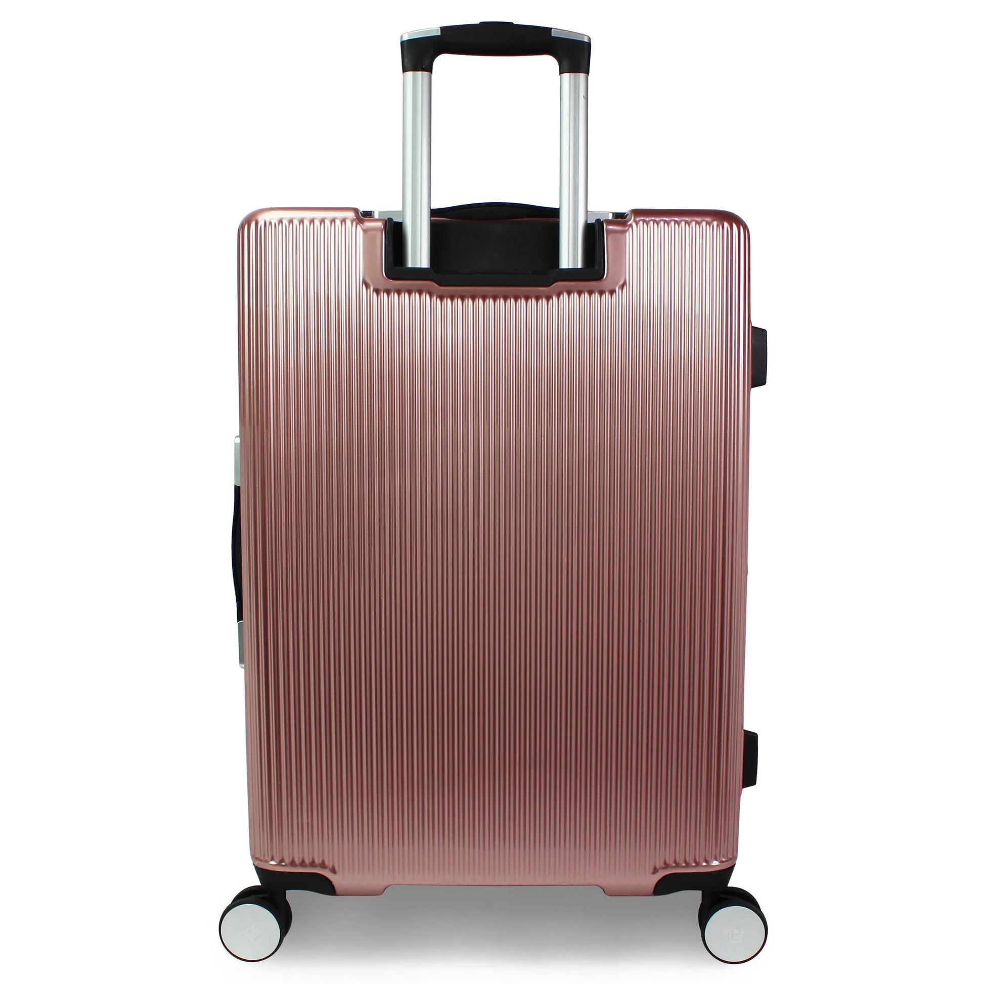 World Traveler Dejuno Monarch 26-Inch Polycarbonate Spinner Luggage - Rose Gold