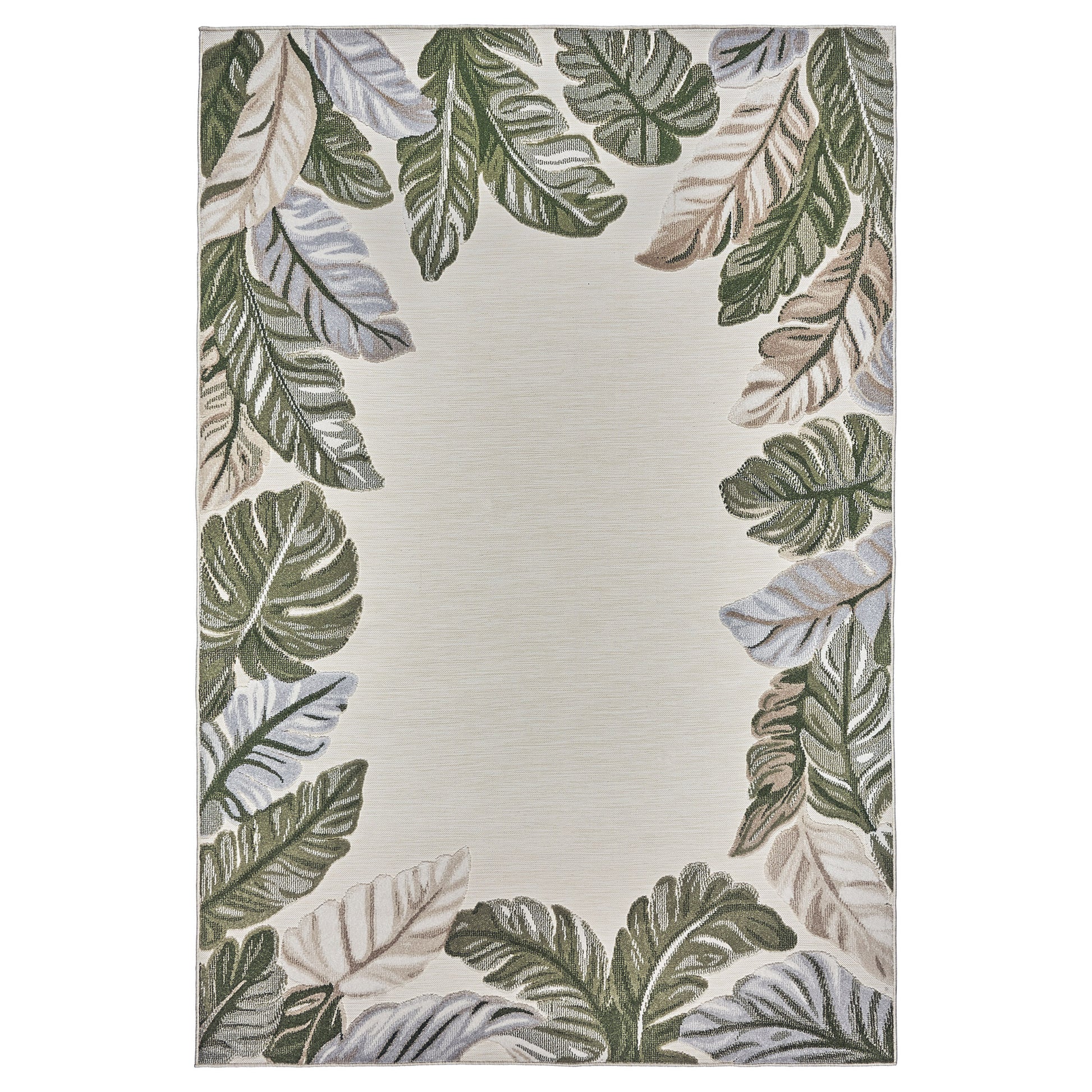 Laguna Indoor/Outdoor Area Rug, Molokai Ivory, 6’6” x 9’6”