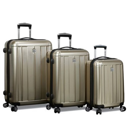 World Traveler Contour Hardside 3-Piece Spinner Luggage Set - Yellow