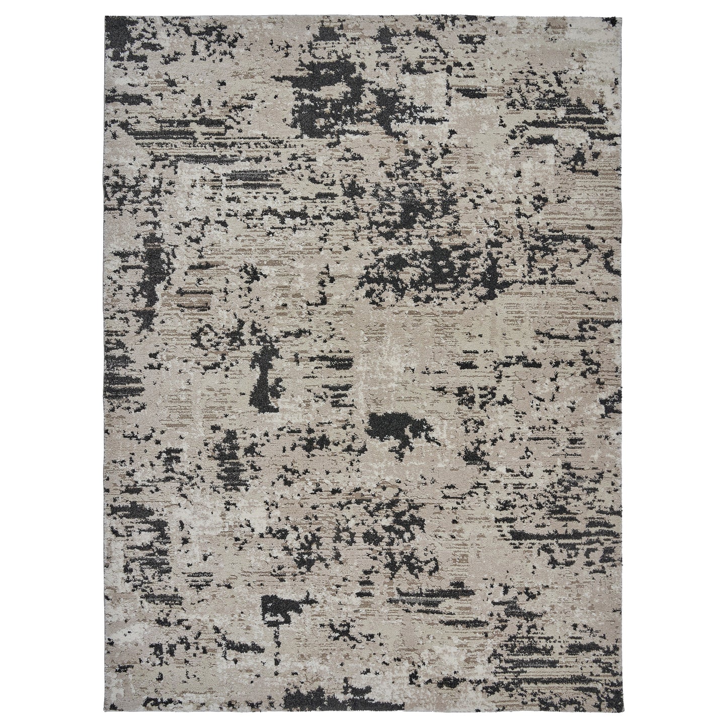 Solaris Area Rug, Argent Charcoal, 5’3” x 7'