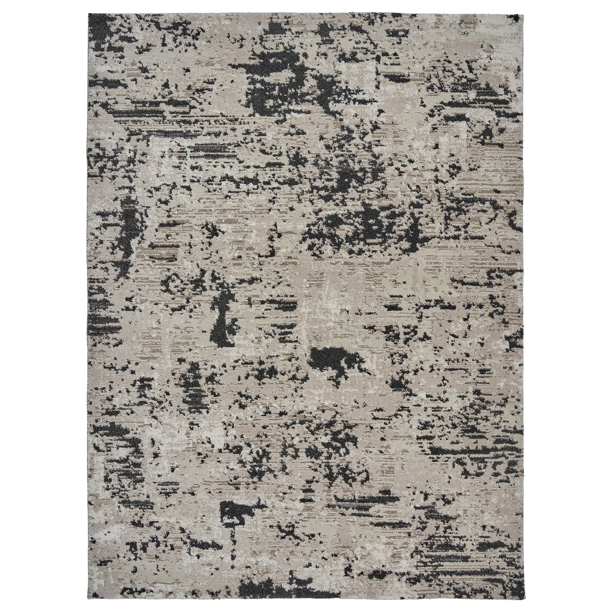 Solaris Area Rug, Argent Charcoal, 5’3” x 7'