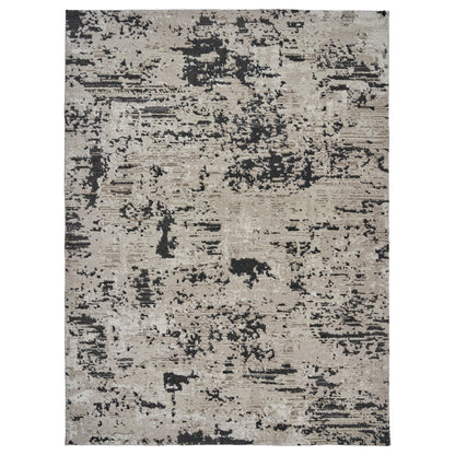 Solaris Area Rug, Argent Charcoal, 5’3” x 7'