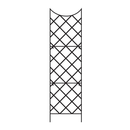 Panacea 89655 Giant Metal Trellis for Climbing Plants, Outdoor Garden Obelisk, Black, 108"H
