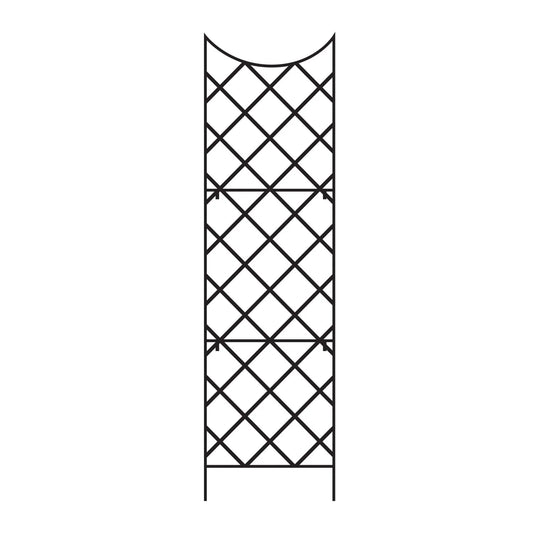 Panacea 89655 Giant Metal Trellis for Climbing Plants, Outdoor Garden Obelisk, Black, 108"H