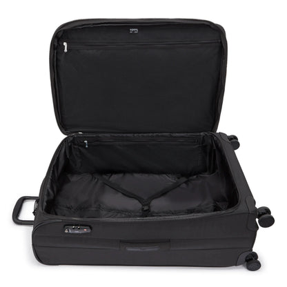 Kipling New Youri Spin Large 4 Wheeled Rolling Luggage Black Noir