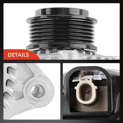 A-Premium Alternator Compatible with Acura RDX 2016-2018, TLX 2016-2020 & Honda Accord 2013-2017, Crosstour 2013-2015, V6 3.5L, 12V 135A 6-Groove Pulley Clockwise
