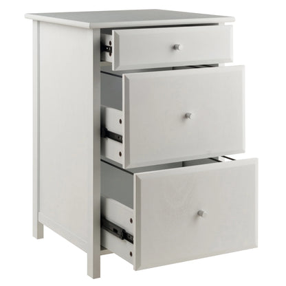 Winsome Delta Home Office File Cabinet, White Finish