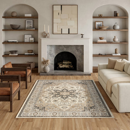 Nourison Briar Area Rug, Rose, 6’6” x 9’6”