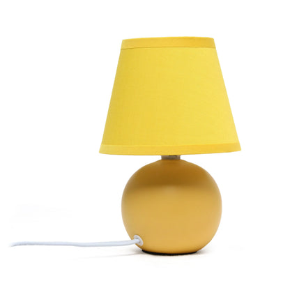 Simple Designs Ceramic Globe Table Lamp