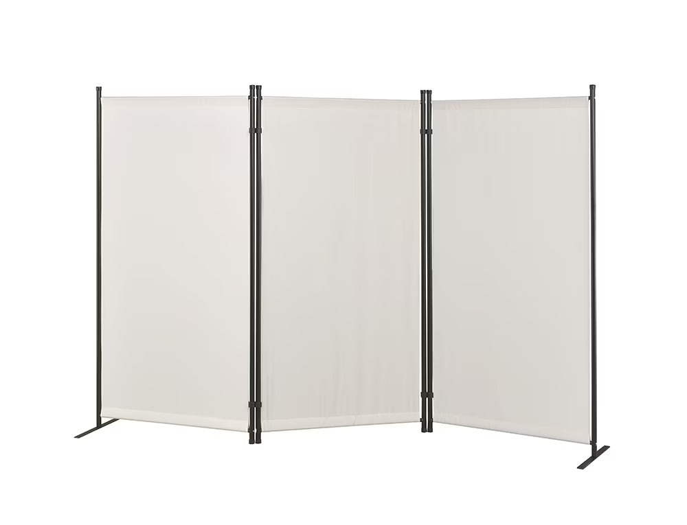 Proman Products Galaxy Indoor and Outdoor 3 Panel Room Divider, 71" Tall, Gray