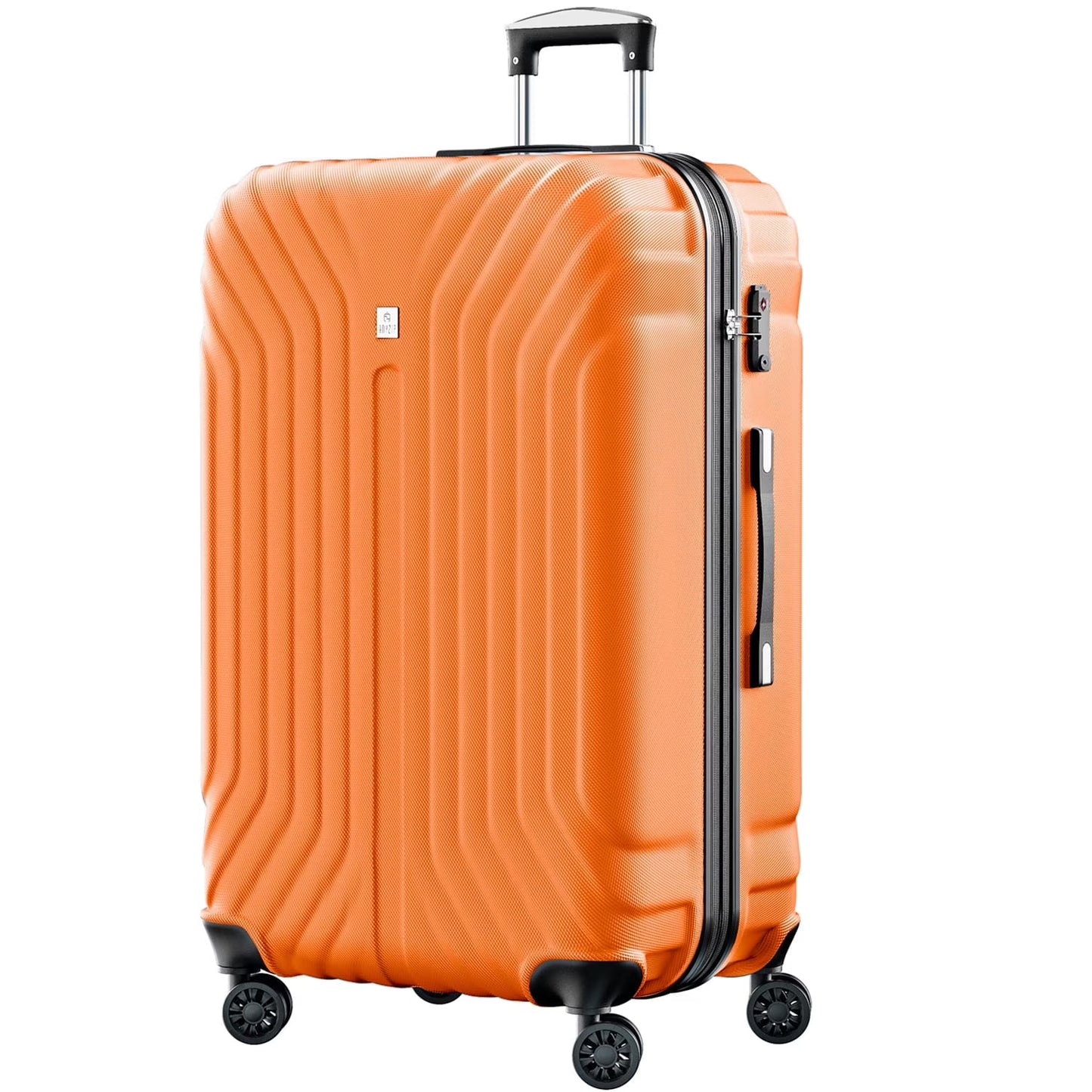 Luggage Expandable Hardside,PC ABS Lightweight Checked Suitecase with Spinner Wheels,TSA Lock,28 inch Pink