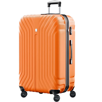 Luggage Expandable Hardside,PC ABS Lightweight Checked Suitecase with Spinner Wheels,TSA Lock,28 inch Pink