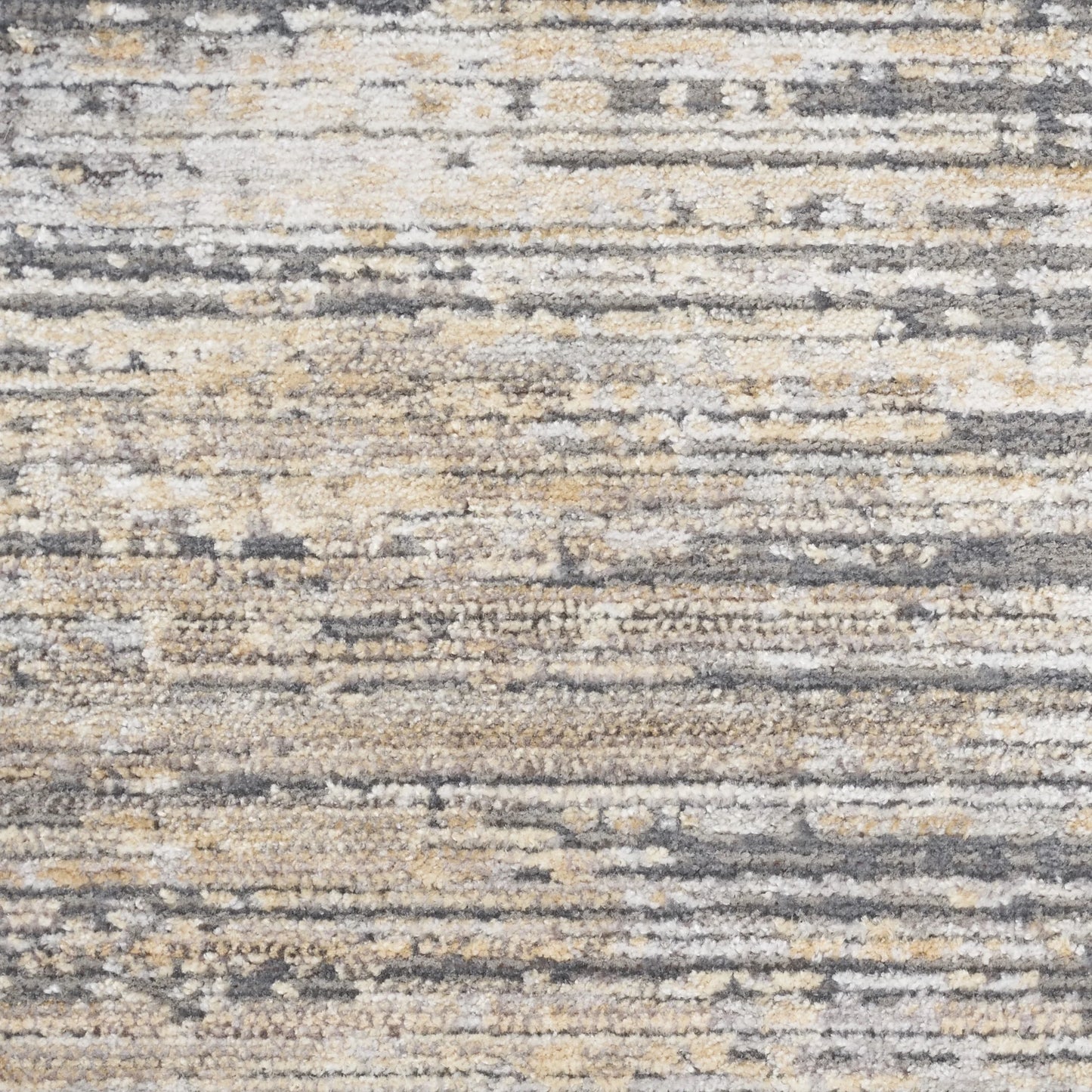 Nourison Modern Abstract Abstract Grey Gold 5'3" x 7'6" Area Rug (5x8)