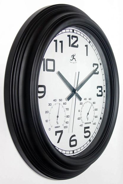 Infinity Instruments Classique Outdoor Wall Clock