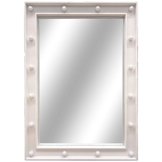 Justice 18" x 22" Rectangle Lighted Wall Mirror, White