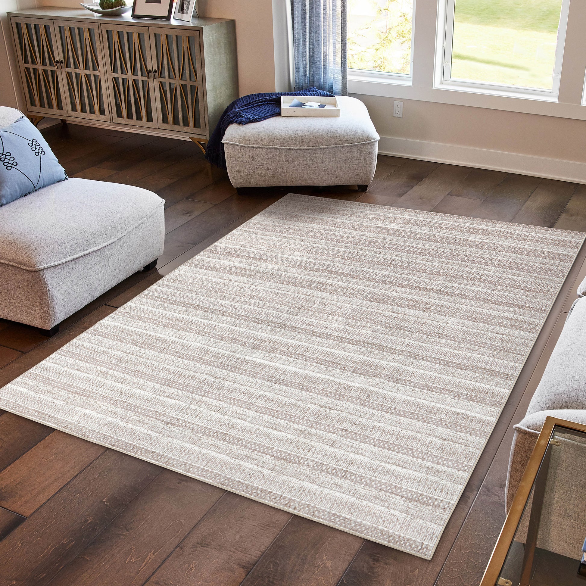 Wyatt & Ash Washable Indoor Area Rug, Oakley 7'10' x 10'