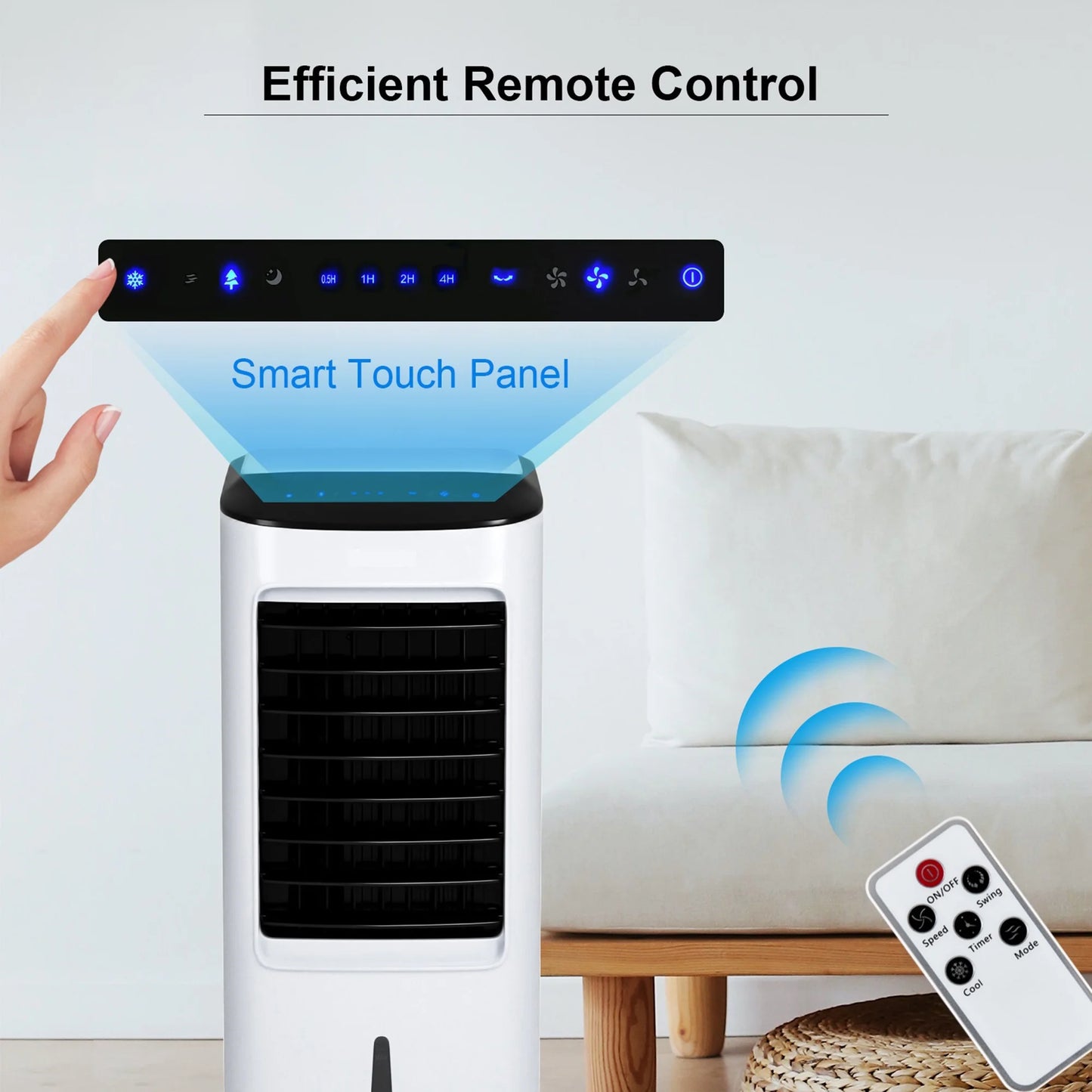 Gymax 3-in-1 Evaporative Air Cooler Fan w/Remote Control 7.5h Timer Home Office