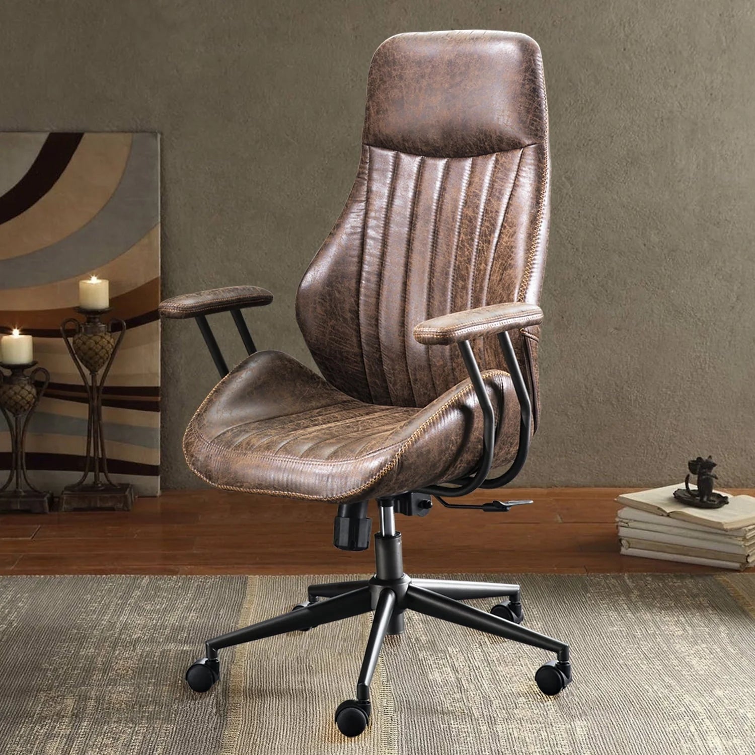 Ovios Ergonomic Office Chair High Back Computer Desk Deepen Seat Chair with Lumbar Support for Home Office