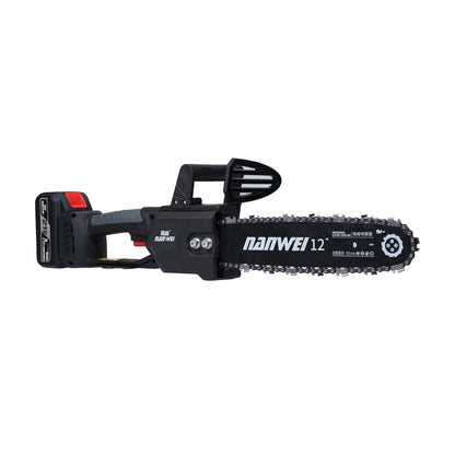 Chainsaw 12inch Cordless Chainsaw Electric Chainsaw 21V 4000mah Battery Safety Lock Battery Operated Saw With Brushless Motor For Cutting Trees Garden Pruning