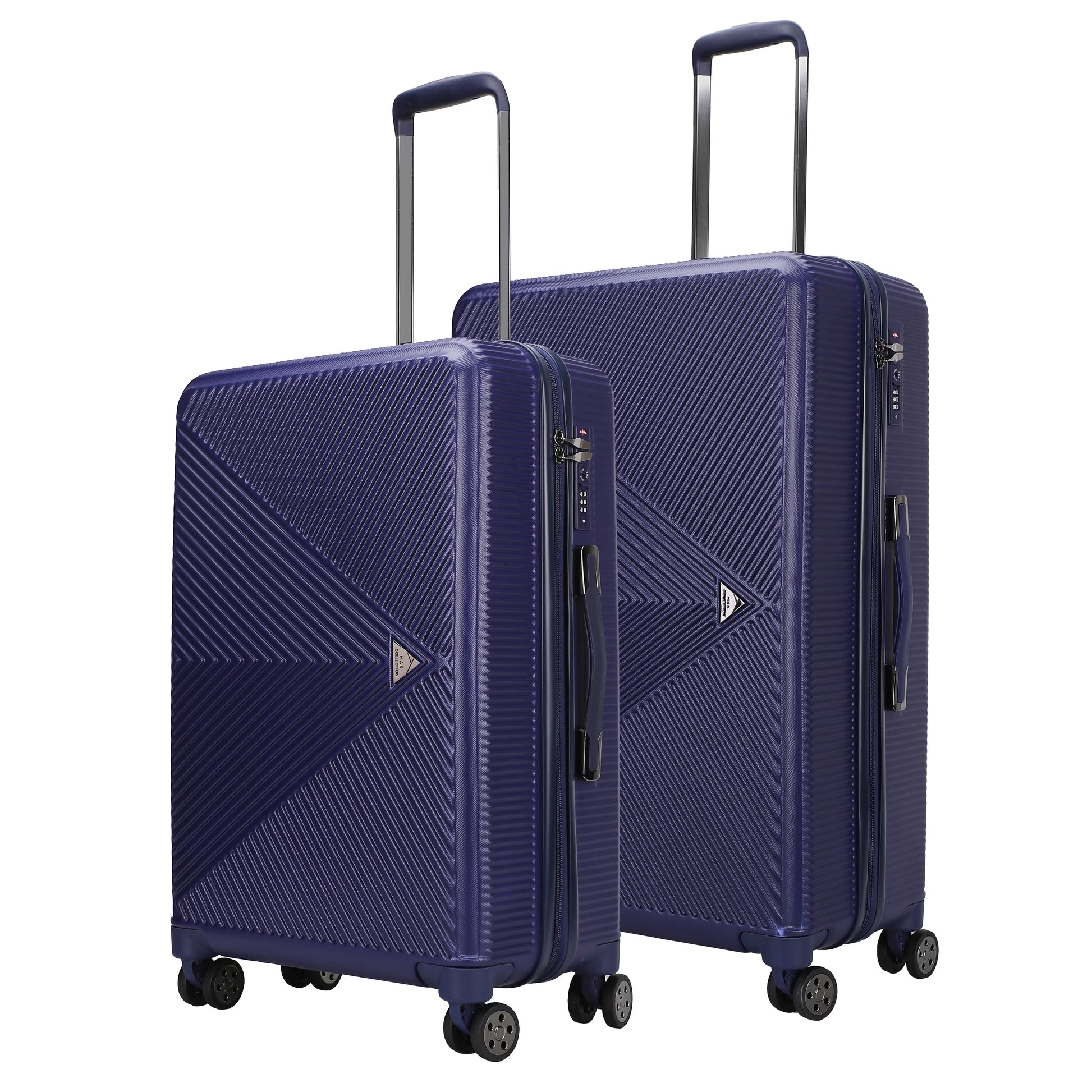 MKF Collection Felicity Extra Large & Large Hardside Luggage 2 pcs, Luxurious Travel Suitcase by Mia K - Rose Gold