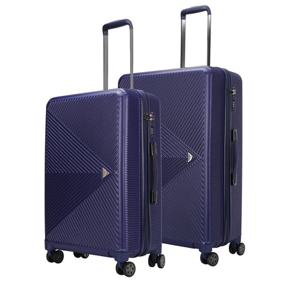 MKF Collection Felicity Extra Large & Large Hardside Luggage 2 pcs, Luxurious Travel Suitcase by Mia K - Rose Gold