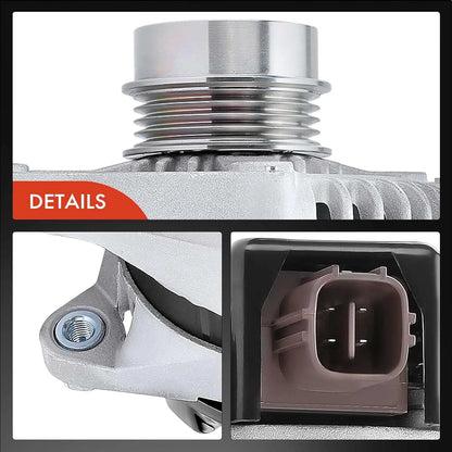 A-Premium Alternator for Toyota Camry 2010-2011 - L4 2.5L, 12V 100A 4-Groove Decoupler Pulley Clockwise