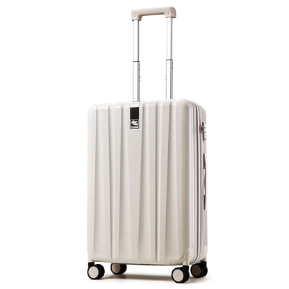 Hanke 28in Adult Hardside Checked Luggage, Ivory White