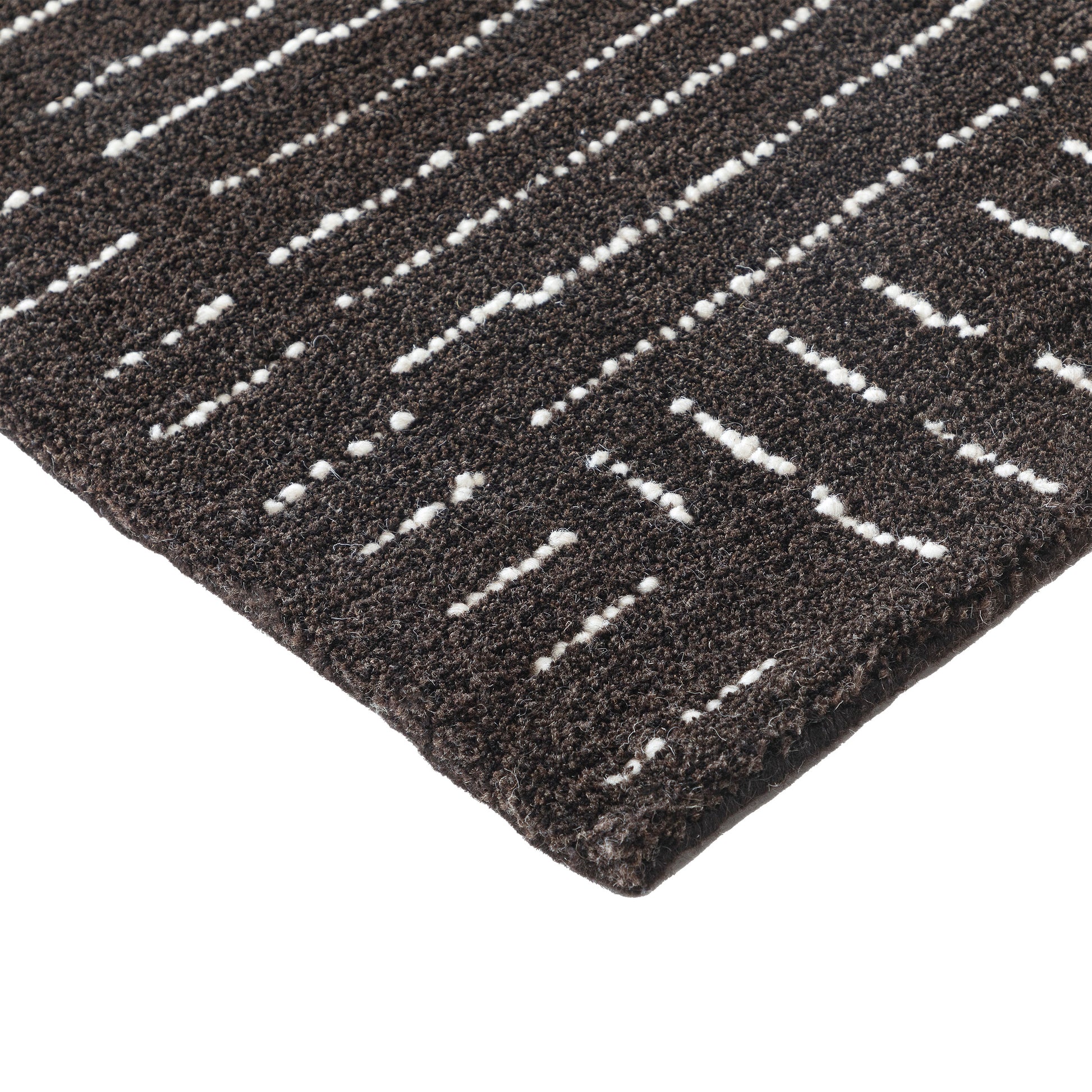 Obeetee Nomad Wool Area Rug Collection, Nina Charcoal